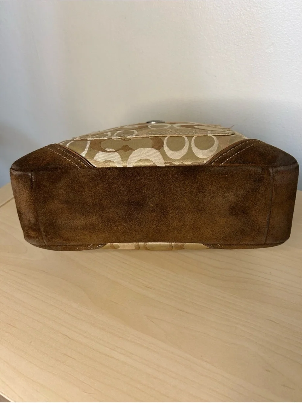 Coach Vtg Chelsea Optic Signature Hobo/Shoulder Bag
